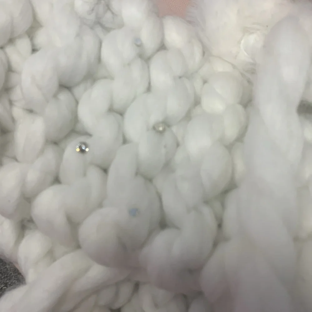 Anthropologie Chunky Knit Ear warmer white new wtag